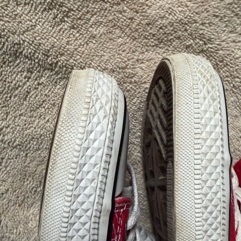 Converse Red Low Top Canvas Slip-On Sneakers - Picture 8 of 11